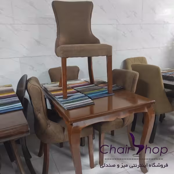 میز تک ناهارخوری شش نفره مدل ماهان دالبری