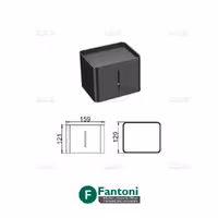 جای دستمال کاغذی 159mm روی صفحه رنگ مشکی مات سری M فانتونی S302