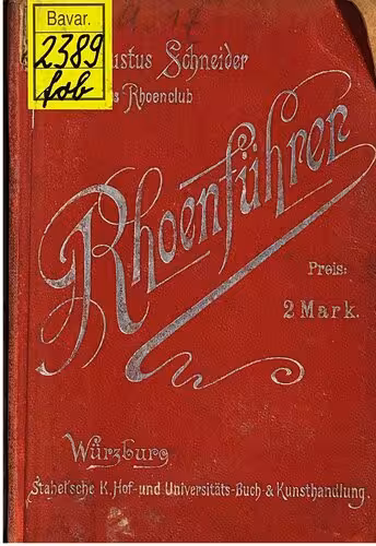 خرید و دانلود نسخه کامل کتاب Führer durch die Rhön