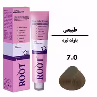 رنگ موی بلوند تیره روت ROOT سری طبیعی شماره 7.0 حجم 120 میلی لیتر