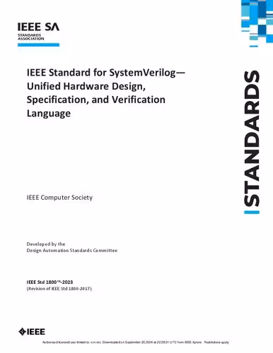 خرید و دانلود نسخه کامل کتاب IEEE 1800 - 2023 Standard for SystemVerilog