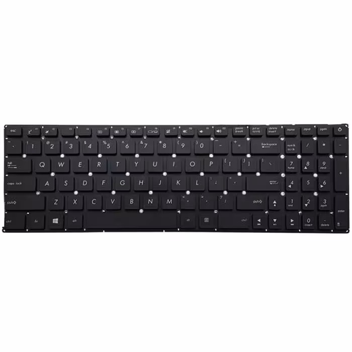 کیبورد لپ تاپ ایسوس X540 مشکی اینترکوچک بدون فریم