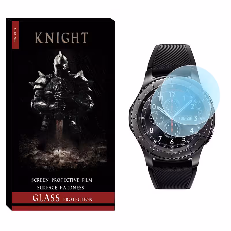 محافظ صفحه نمایش شیشه‌ای نایت مدل SH-KT مناسب برای ساعت هوشمند سامسونگ Galaxy Watch Gear S3 بسته دو عددی