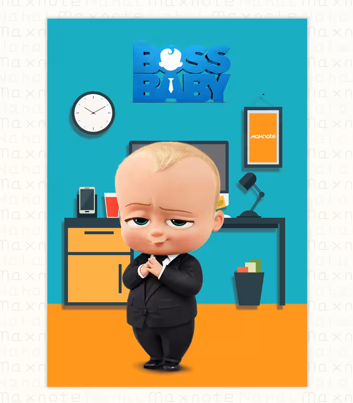 دفتر 60 برگ سیمی کارتونی کد 9611. طرح 3 پسرانه