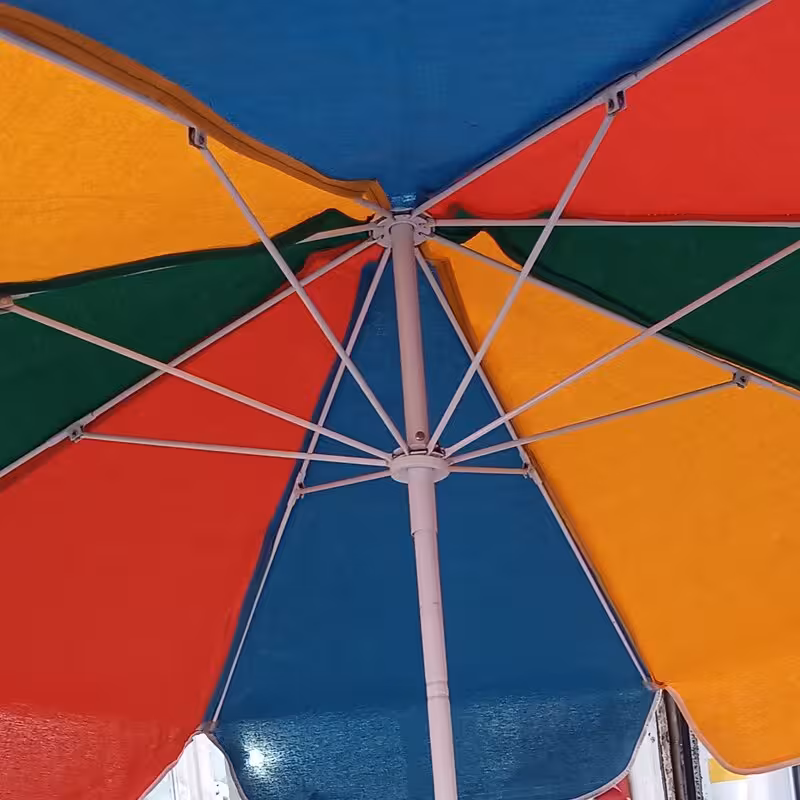 چتر پایه وسط برزنتی 2.5 متری مناسب آفتاب چند رنگ
