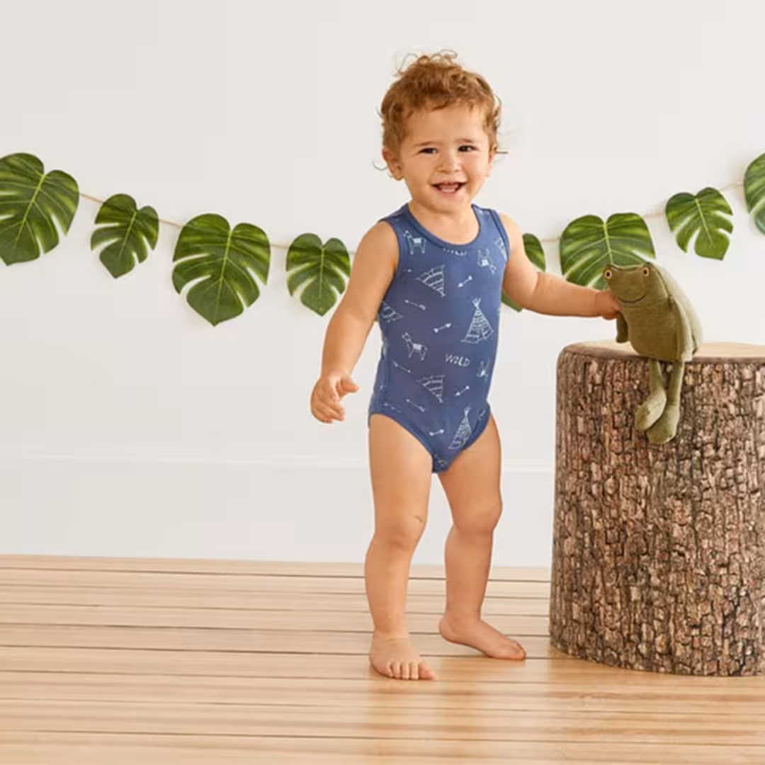 بادی نوزادی سوزنی ،سورمه ای،  دخترانه و پسرانه، برند لوپیلو آلمانی  نخ درجه یک