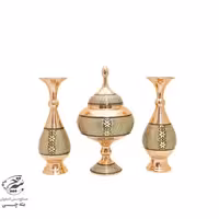 ست گلدان20 و شکلات خوری خاتم کاری