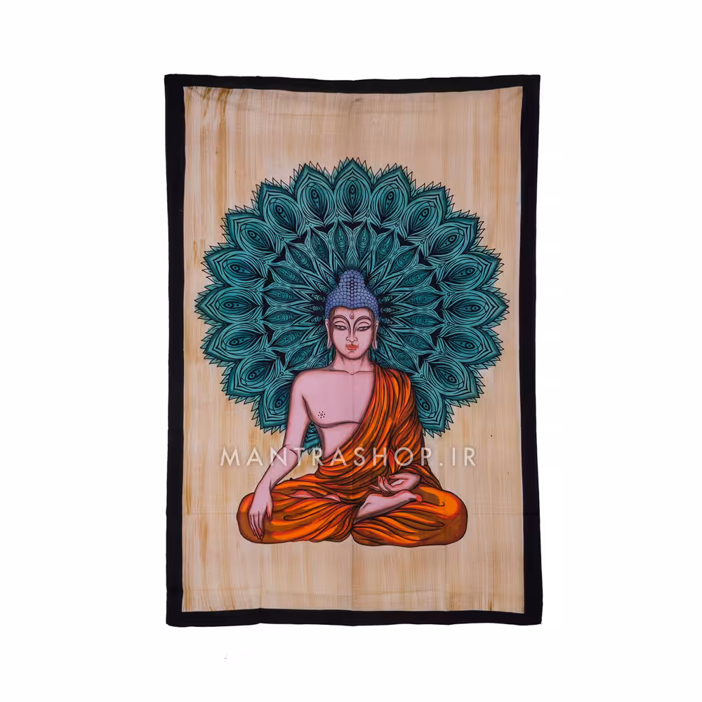 بکدراپ تپستری هندی طرح بودا (روتختی یک نفره) کد 343