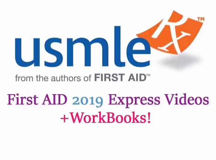 USMLE First Aid Express 2019 Step1-Videos Workbooks - کتاب پزشکی بهار