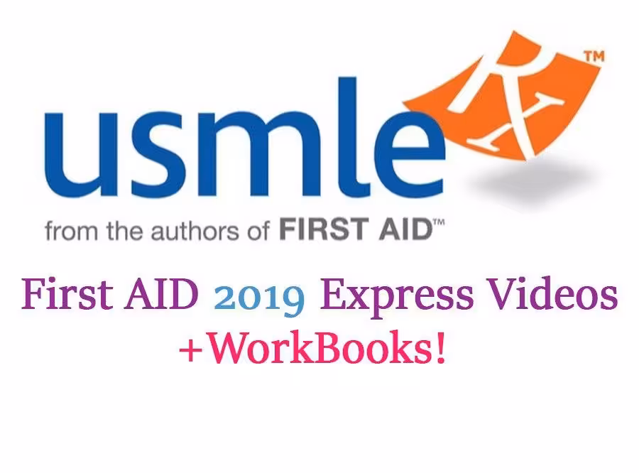 USMLE First Aid Express 2019 Step1-Videos Workbooks - کتاب پزشکی بهار