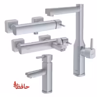 ست شیرالات شودر مدل یونیک کروم مات