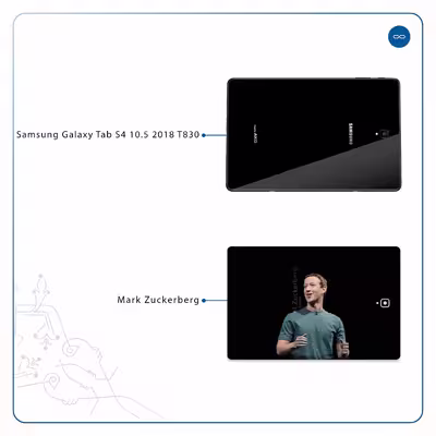 برچسب پوششی ماهوت مدل Mark Zuckerberg مناسب برای تبلت سامسونگ Galaxy Tab S4 10.5 2018 T830