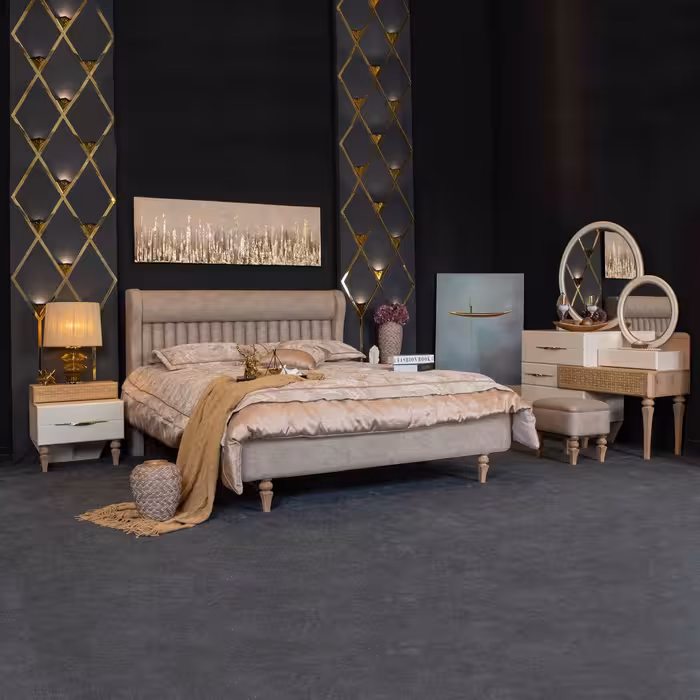 تخت خواب دو نفره مدل 212 سایز 200x160 سانتی متر