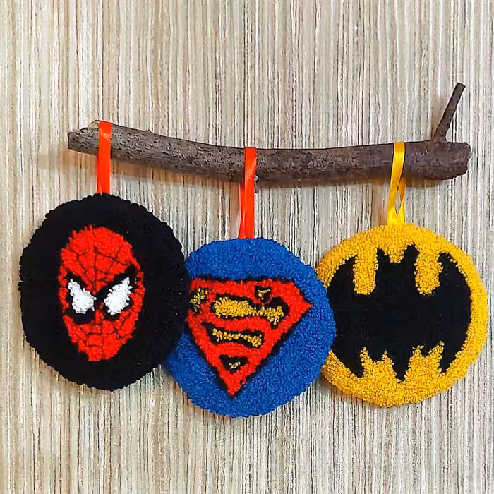 دیوارکوب بافتنی مدل سوپر هیرو کد 007