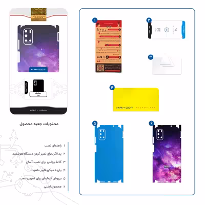 برچسب پوششی ماهوت مدل Universe b NASA 12-FullSkin مناسب برای گوشی موبایل جی پلاس Z10
