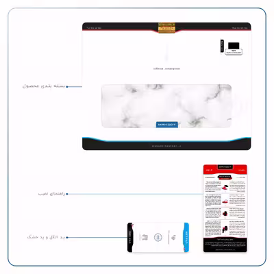 برچسب پوششی ماهوت مدل Blanco-Smoke-Marble مناسب برای تبلت اپل iPad Pro 9.7 2016 A1675