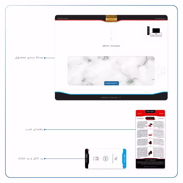 برچسب پوششی ماهوت مدل Blanco-Smoke-Marble مناسب برای تبلت اپل iPad Pro 9.7 2016 A1675