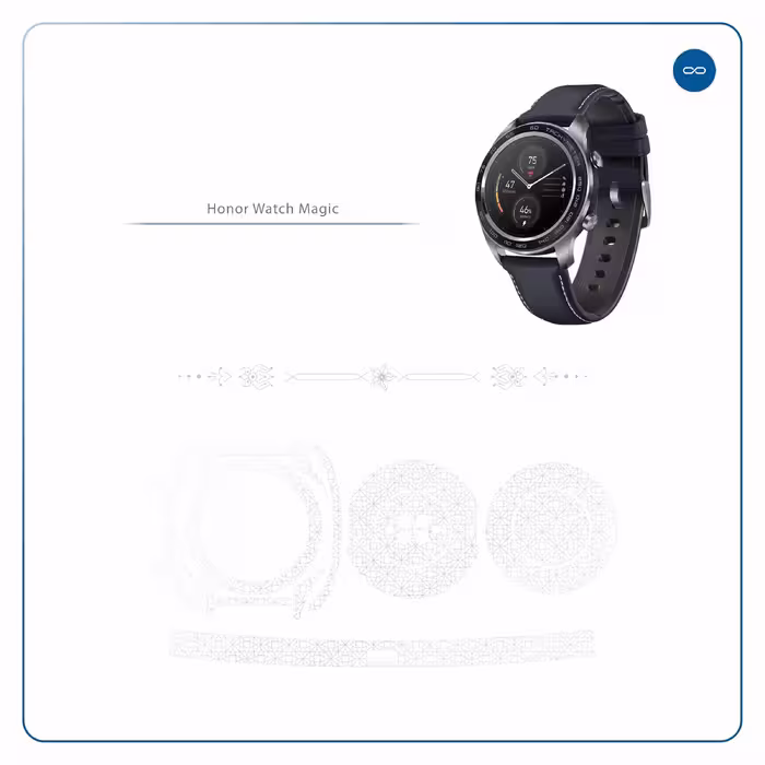 برچسب ماهوت طرح Gloss Transparent مناسب برای ساعت هوشمند آنر watch magic