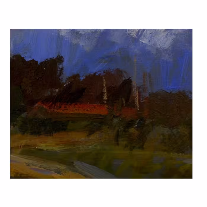 تابلو نقاشی اکریلیک طرح طبیعت میان کاله مدل MJ006