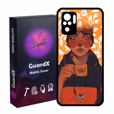 کاور گارد ایکس طرح Girl مدل Glass10319 مناسب برای گوشی موبایل شیائومی Redmi Note 10 4G / Note 10S