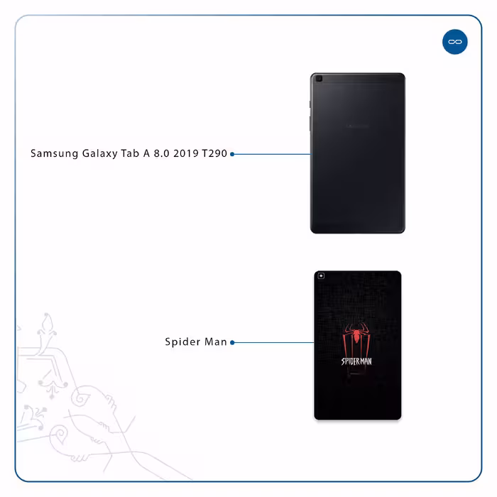 برچسب پوششی ماهوت مدل Spider-Man مناسب برای تبلت سامسونگ Galaxy Tab A 8.0 2019 T290