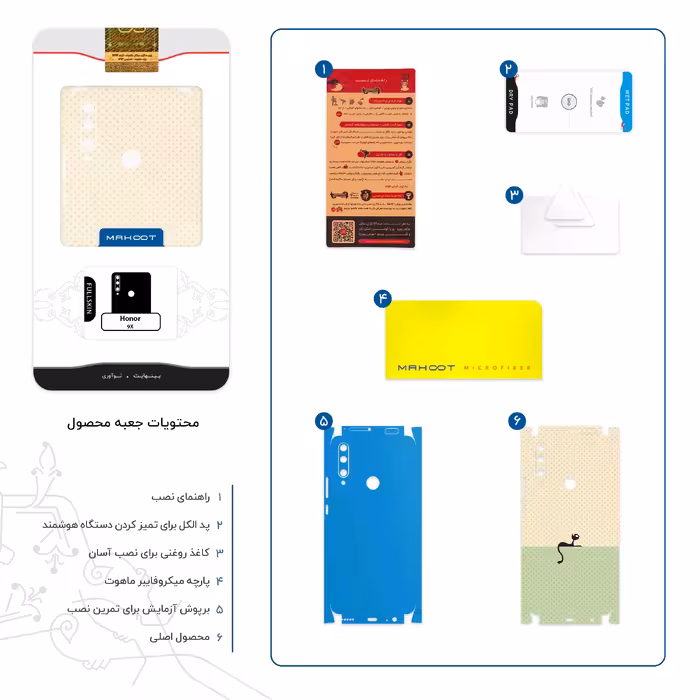 برچسب پوششی ماهوت مدل Minimal Internet Cat Icon-FullSkin مناسب برای گوشی موبایل آنر 9X