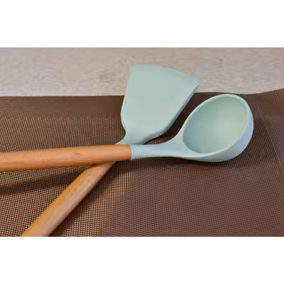 سرویس کفگیر و ملاقه 12 پارچه کیچن ست مدل سیلیکونی کد a12