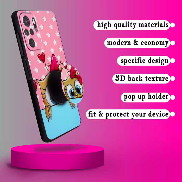 کاور کینگ پاور مدل goghd21 مناسب برای گوشی موبایل شیائومی Redmi Note 10 4G / Note 10S به همراه پایه نگهدارنده