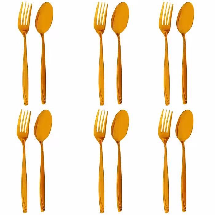 سرویس قاشق و چنگال غذاخوری 12 پارچه کد Un148