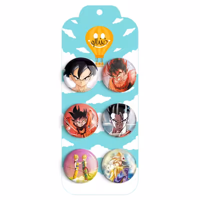 پیکسل خندالو مدل انیمه دراگون بال کد 506B مجموعه 6 عددی