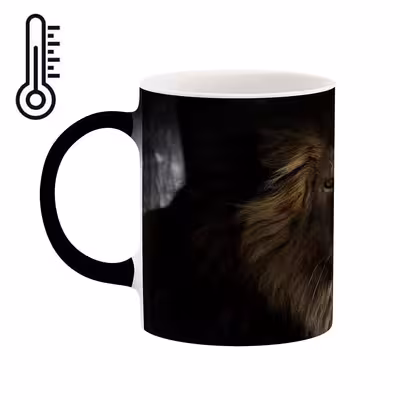 ماگ حرارتی کاکتی طرح شیر مدل mgh16351