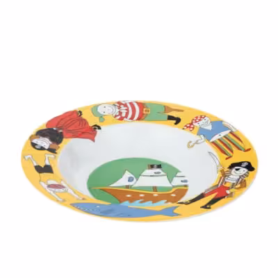 سرویس غذاخوری 5 پارچه کودک چینی زرین ایران مدل Pirate درجه یک