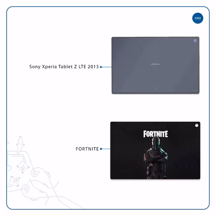 برچسب پوششی ماهوت مدل Fortnite-Game مناسب برای تبلت سونی Xperia Tablet Z LTE 2013