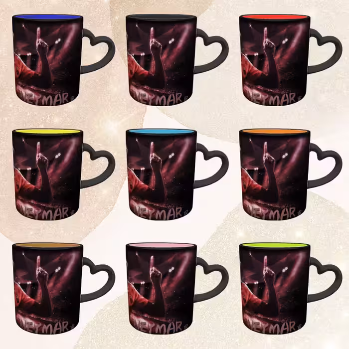 ماگ حرارتی مدل دسته قلبی طرح نیمار کد 68