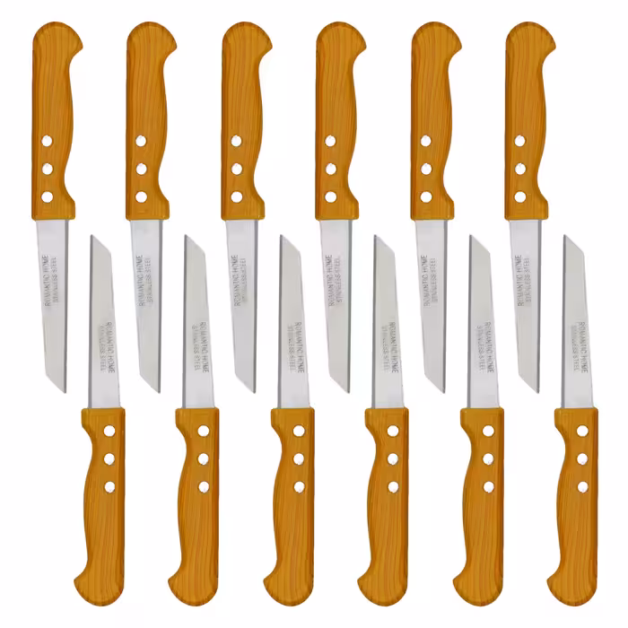 چاقو میوه خوری رومانتیک هوم کد F2010-W بسته 12 عددی