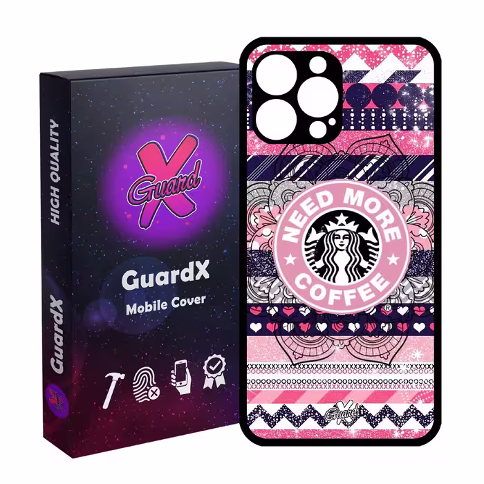 کاور گارد ایکس طرح Starbucks مدل Glass10070 مناسب برای گوشی موبایل اپل iPhone 13 Pro Max