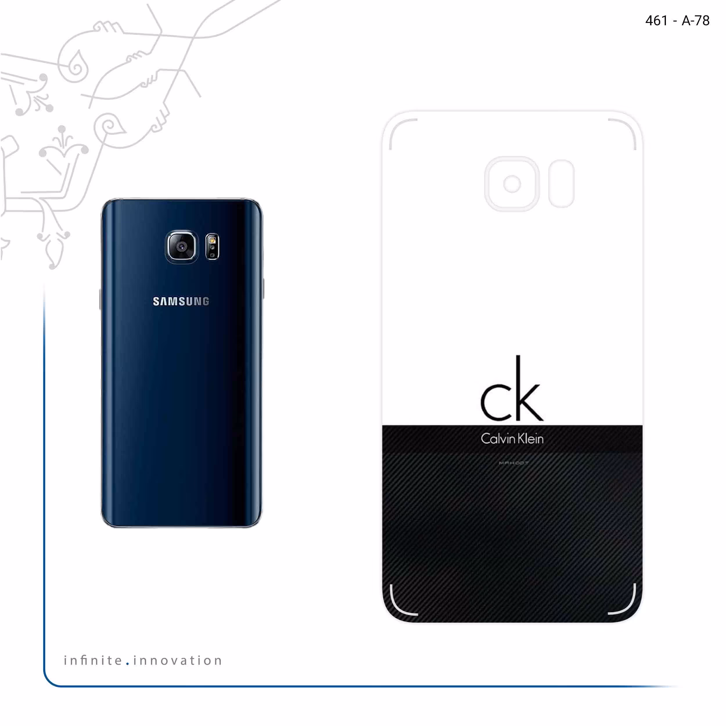 برچسب پوششی ماهوت مدل Calvin Klein مناسب برای گوشی موبایل سامسونگ Galaxy Note 5
