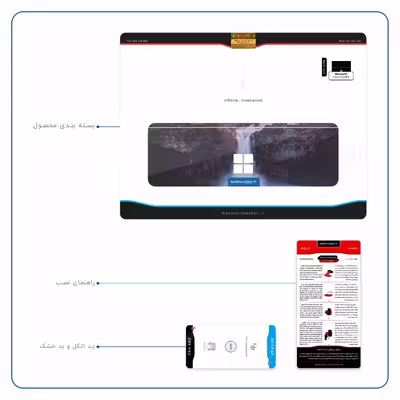 برچسب پوششی ماهوت مدل Waterfall مناسب برای تبلت مایکروسافت Surface Pro 4 2015