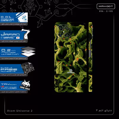برچسب پوششی ماهوت مدل Atom Universe 2-FullSkin مناسب برای گوشی موبایل آنر X8