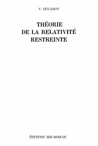 خرید و دانلود نسخه کامل کتاب Théorie de la relativité restreinte