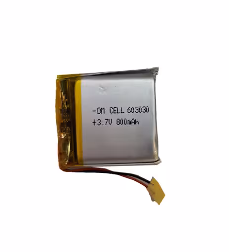 باتری لیتیوم پلیمر 3.7 ولت 800 میلی آمپر 603030