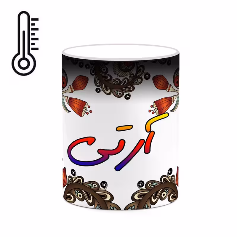 ماگ حرارتی   اسم آرتی  سنتی گل و بته کد mgh43404