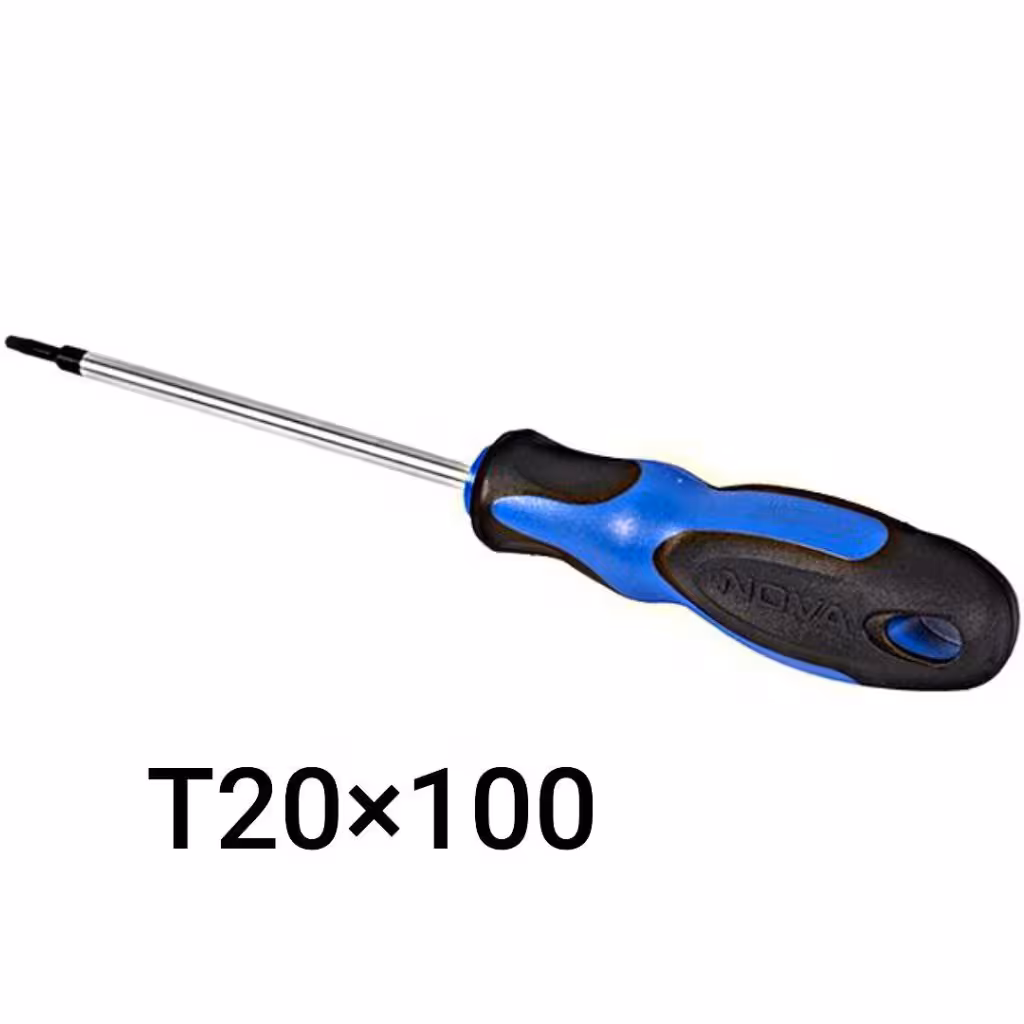 پیچ گوشتی دسته پلاستیکی 100×T20 ستاره ای نووا NOVA مدل 1642