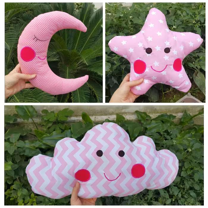 پک 3 عددی کوسن ماه و ستاره و ابر