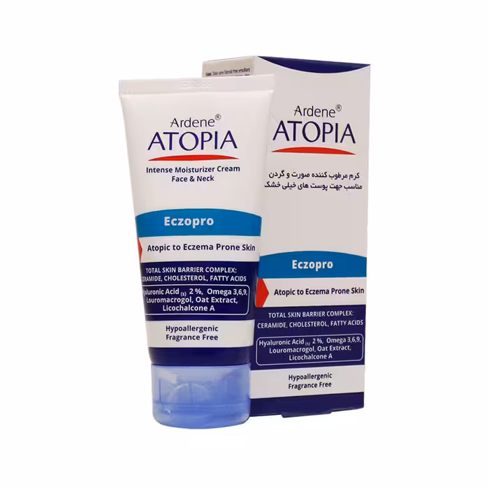 کرم مرطوب کننده صورت و گردن آتوپیا آردن مناسب پوست خیلی خشک 50 میلی لیتر | Atopia Ardene Intense Moisturizer Cream Face & Neck For Very Dry Skin