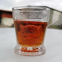 لیوان کوتاه آدریا ADERIA ژاپن  مدل لئوپارد کد 4251 بسته 6عددی