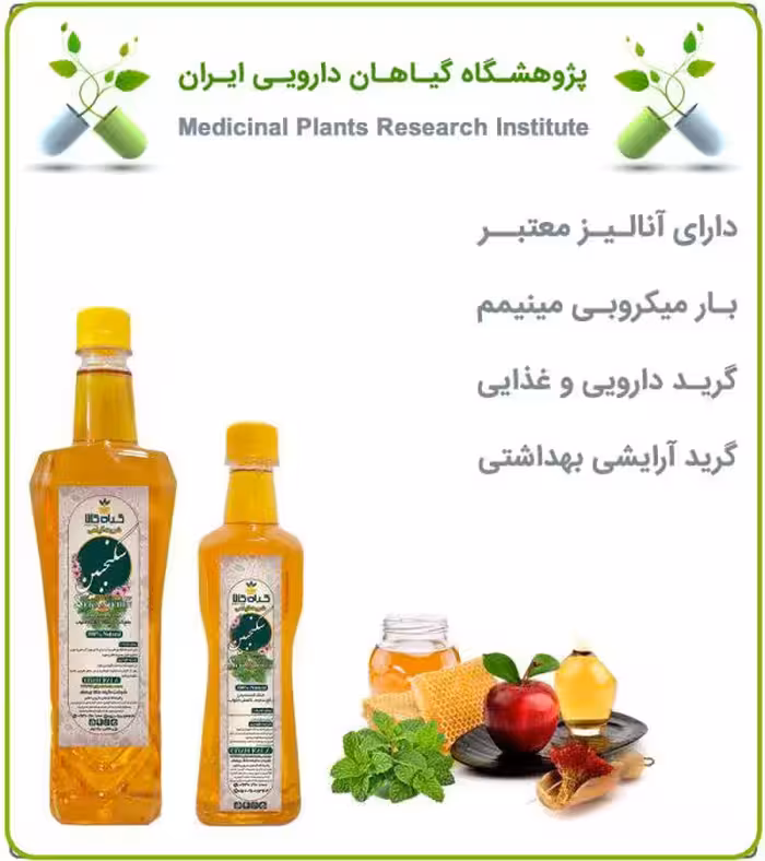 شربت سکنجبین ارگانیک (نیم لیتری)