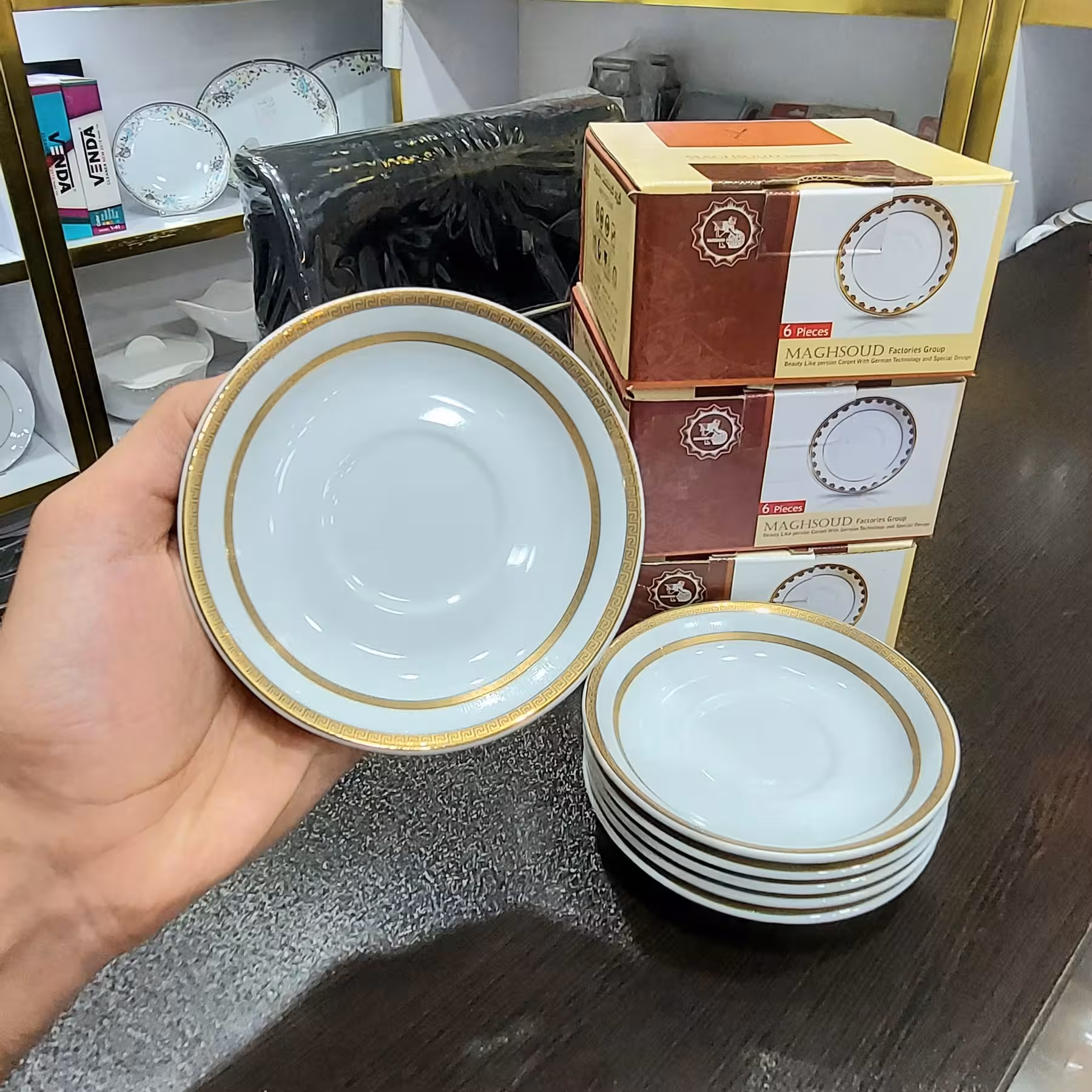 نعلبکی مقصود بسته 6 عددی