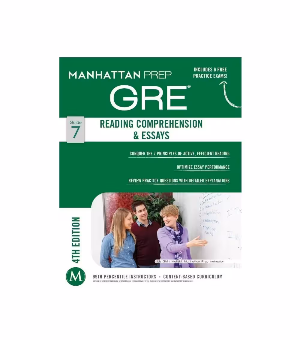 کتاب Manhattan Prep GRE Reading Comprehension &amp; Essays Strategy Guide جی آر ایی ریدینگ کامپرشن