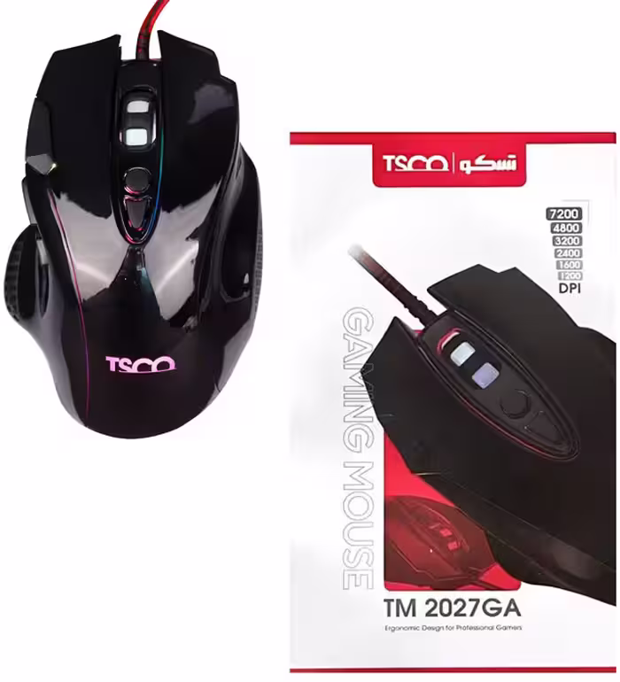 ماوس سیم دار گیمینگ تسکو ( TSCO) مدل  TSCO GM 2027 (گارانتی 12 ماهه توسن سیستم شرق )